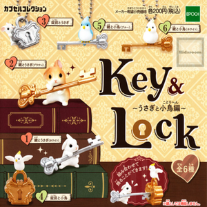 Key &amp; Lock 토끼와 새들 캡슐 가챠 랜덤